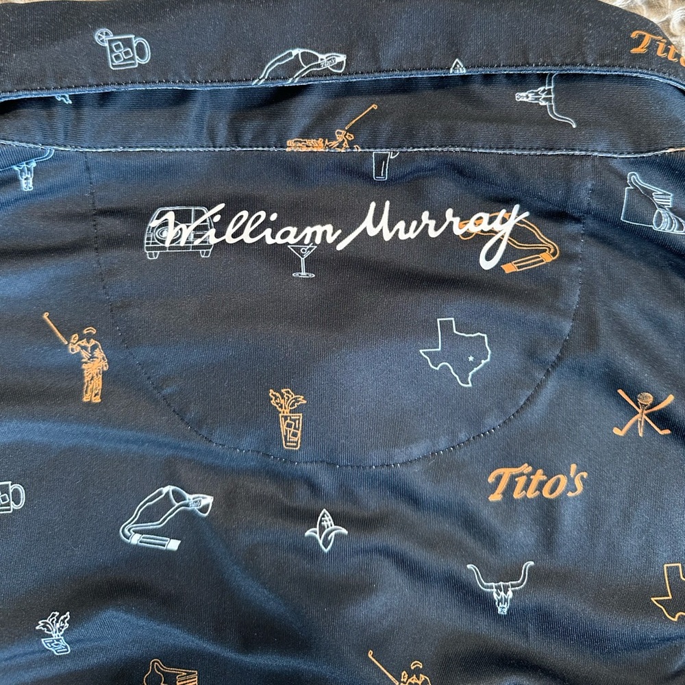 Men's William Murray Tito's golf polo - navy size XL